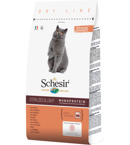 SCHESIR GATO ESTERILIZADO&LIGHT 1,5KG